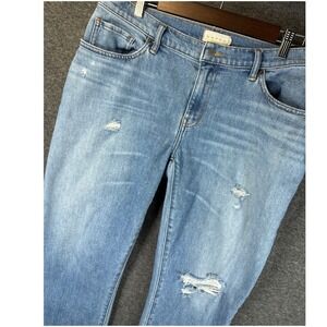 Hatch Light Blue Distressed Women's Jeans